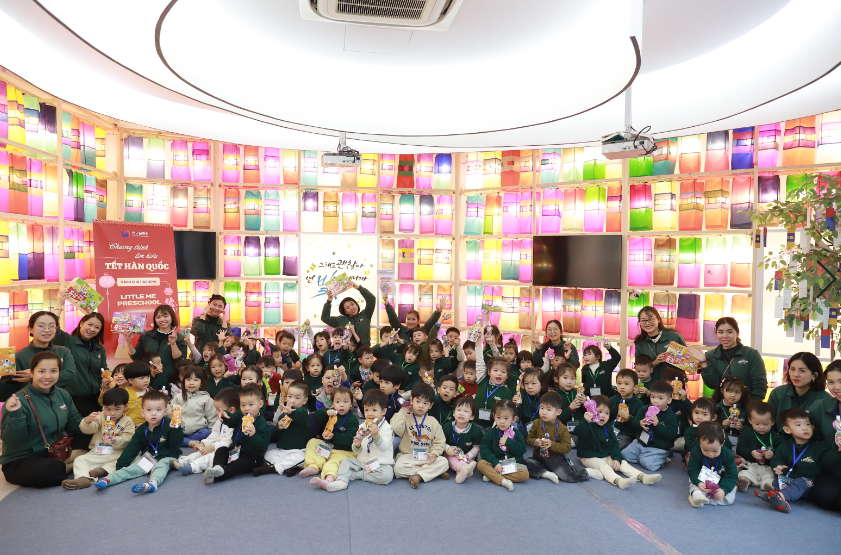 리틀 미 프리스쿨 대상 설날 문화 체험 프로그램 기념 단체 사진