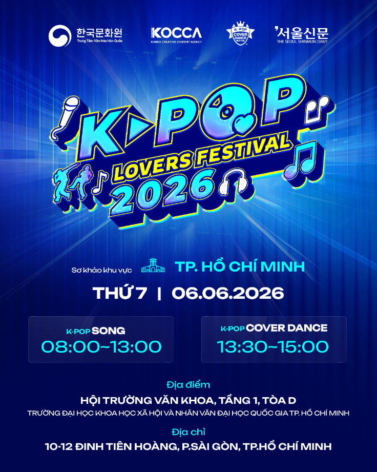 K-pop Lovers Festival 호치민 예선 포스터