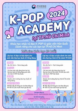 K-POP ACADEMY 2024 TẠI TP HỒ CHÍ MINH