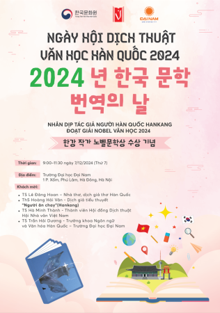 NGÀY HỘI DỊCH THUẬT VĂN HỌC HÀN QUỐC 2024