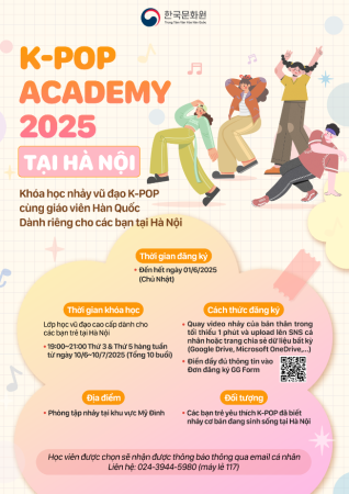 TUYỂN SINH LỚP HỌC K-POP ACADEMY TẠI HÀ NỘI 2025