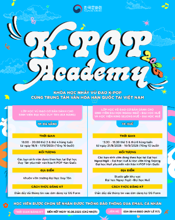 K-POP ACADEMY 2025 - KHU VỰC MIỀN TRUNG