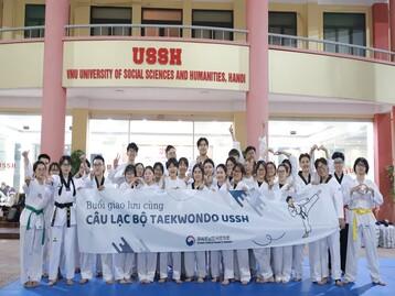 BUỔI GIAO LƯU GIỮA CÂU LẠC BỘ TAEKWONDO USSH VÀ HUẤN LUYỆN PHÁI CỬ KUKKIWON TẠI VIỆT NAM