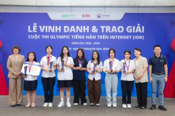 LỄ VINH DANH VÀ TRAO GIẢI CUỘC THI OLYMPIC TIẾNG HÀN TRÊN INTERNET (IOK) 2025 - 2026