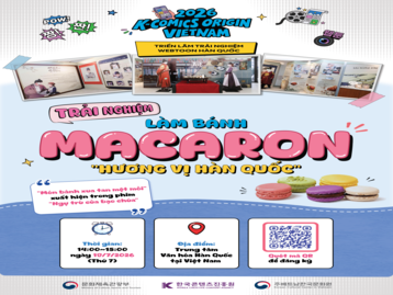 TRẢI NGHIỆM LÀM BÁNH MACARON NGẬP TRÀN "HƯƠNG VỊ HÀN QUỐC"