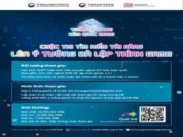  CUỘC THI TÌM KIẾM TÀI NĂNG LẬP TRÌNH GAME NĂM 2026